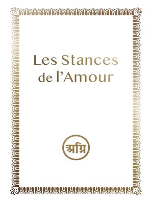 cover image of Les Stances de l'amour